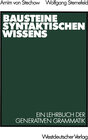 Buchcover Bausteine syntaktischen Wissens