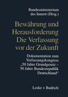 Buchcover Bewährung und Herausforderung Die Verfassung vor der Zukunft