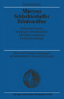 Buchcover Märtyrer Schlachtenhelfer Friedenstifter