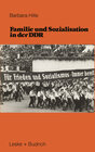 Buchcover Familie und Sozialisation in der DDR