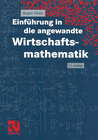 Buchcover Einführung in die angewandte Wirtschaftsmathematik