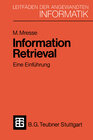 Buchcover Information Retrieval - Eine Einführung