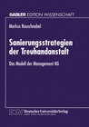 Buchcover Sanierungsstrategien der Treuhandanstalt