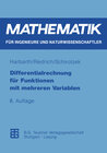 Buchcover Differentialrechnung für Funktionen mit mehreren Variablen