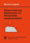Buchcover Klausurtraining Mathematik für Wirtschaftswissenschaftler