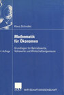 Buchcover Mathematik für Ökonomen