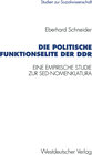Buchcover Die politische Funktionselite der DDR