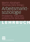 Buchcover Arbeitsmarktsoziologie