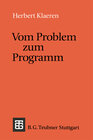 Buchcover Vom Problem zum Programm