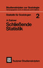 Buchcover Statistik für Soziologen 2