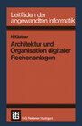 Buchcover Architektur und Organisation digitaler Rechenanlagen
