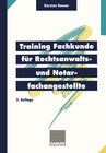 Buchcover Training Fachkunde für Rechtsanwalts- und Notarfachangestellte