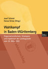 Buchcover Wahlkampf in Baden-Württemberg