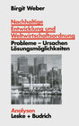 Buchcover Nachhaltige Entwicklung und Weltwirtschaftsordnung