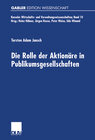 Buchcover Die Rolle der Aktionäre in Publikumsgesellschaften