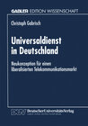 Buchcover Universaldienst in Deutschland