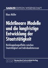 Buchcover Nichtlineare Modelle und die langfristige Entwicklung der Staatstätigkeit