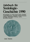 Buchcover Jahrbuch für Soziologiegeschichte 1990