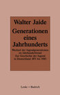 Buchcover Generationen eines Jahrhunderts