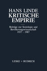 Buchcover Kritische Empirie