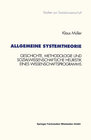 Buchcover Allgemeine Systemtheorie