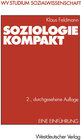 Buchcover Soziologie kompakt