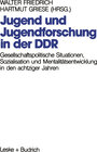 Buchcover Jugend und Jugendforschung in der DDR