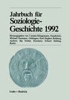 Jahrbuch für Soziologiegeschichte 1992 width=