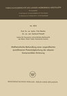 Buchcover Mathematische Behandlung einer angenäherten quasilinearen Potentialgleichung der ebenen kompressiblen Strömung