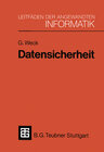 Buchcover Datensicherheit