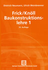 Buchcover Frick/Knöll Baukonstruktionslehre 1