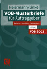Buchcover VOB-Musterbriefe für Auftraggeber