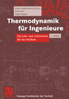 Buchcover Thermodynamik für Ingenieure
