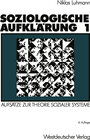 Buchcover Soziologische Aufklärung 1