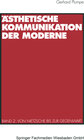 Buchcover Ästhetische Kommunikation der Moderne