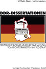 Buchcover DDR-Dissertationen