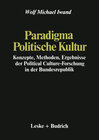Buchcover Paradigma Politische Kultur