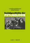 Buchcover Sozialgeschichte der Psychologie