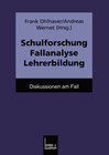 Buchcover Schulforschung Fallanalyse Lehrerbildung