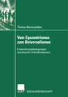 Buchcover Vom Egozentrismus zum Universalismus