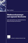 Buchcover Wettbewerbsstrategie und regionale Reichweite