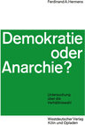 Buchcover Demokratie oder Anarchie?