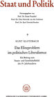 Buchcover Das Eliteproblem im politischen Liberalismus