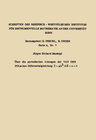 Buchcover Über die periodischen Lösungen der van der Polschen Differentialgleichung x.. + µ(x2 -1) x. + x = 0