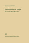 Buchcover Ansprache des Ministerpräsidenten Dr. Franz Meyers. Der Nationalstaat in Europa als historisches Phänomen