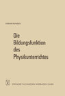 Buchcover Die Bildungsfunktion des Physikunterrichtes