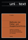 Buchcover Methoden der Fehler- und Ausgleichsrechnung