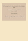 Buchcover Über die Konvergenz einiger Jacobi-Verfahren zur Bestimmung der Eigenwerte symmetrischer Matrizen