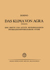 Buchcover Das Klima von Agra (Tessin)
