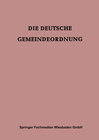 Buchcover Die Deutsche Gemeindeordnung